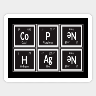 Copenhagen City | Periodic Table of Elements Magnet